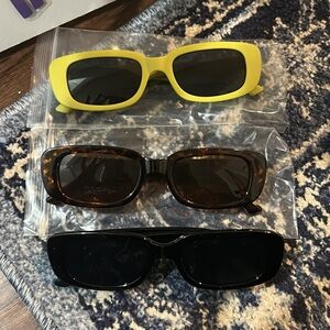 NWOT Three Pairs of Stylish Sunglasses
